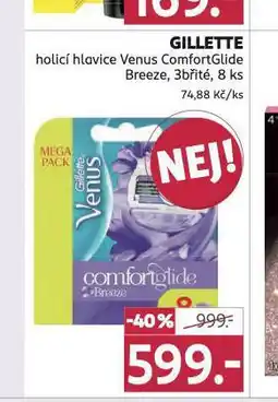 Rossmann Gillette holicí hlavice nabídka
