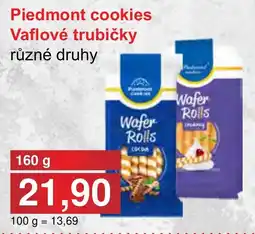 PLUS JIP Piedmont cookies Vaflové trubičky nabídka