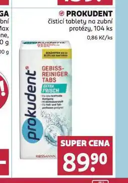 Rossmann Prkudent čistící tablety na zubní náhrady nabídka
