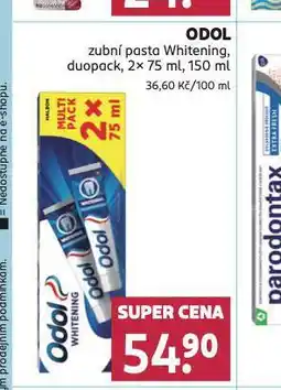 Rossmann Odol whitening zubní pasta nabídka