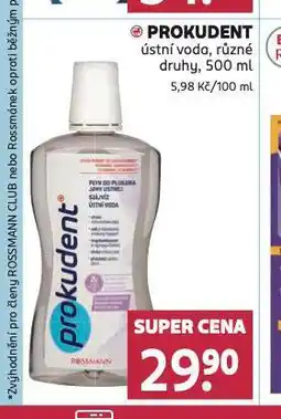 Rossmann Prokudent ústní voda nabídka