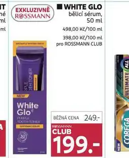 Rossmann White glo bělicí sérum nabídka