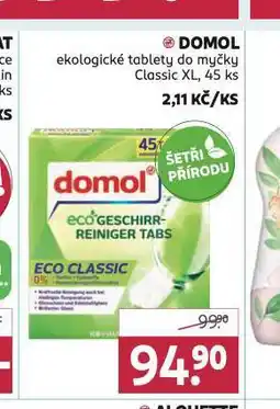 Rossmann Domol ekologické tablety do myčky nabídka