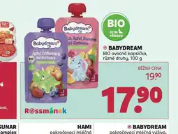 Rossmann Babydream bio ovocné kapsičky nabídka