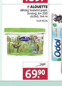 Rossmann Alouette dětský toaletní papír nabídka