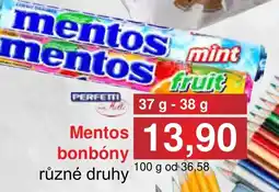PLUS JIP Mentos bonbóny nabídka