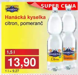 PLUS JIP Hanácká kyselka citron, pomeranč nabídka