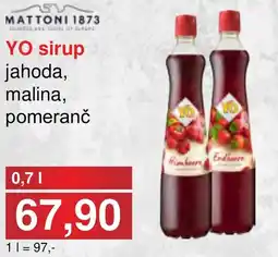 PLUS JIP YO sirup jahoda, malina, pomeranč nabídka