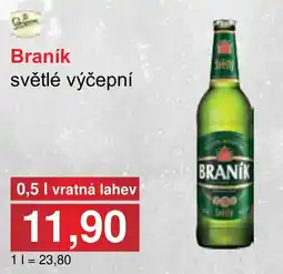 PLUS JIP Braník světlé výčepní nabídka