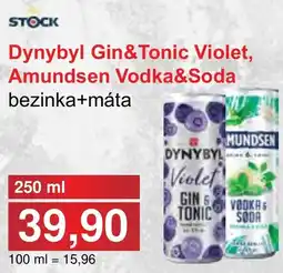PLUS JIP Dynybyl Gin&Tonic Violet, Amundsen Vodka&Soda nabídka