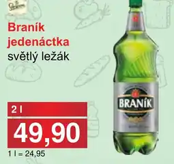 PLUS JIP Braník jedenáctka světlý ležák nabídka
