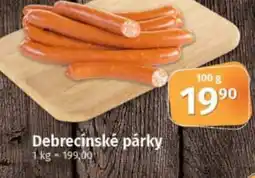 COOP TIP Debrecínské párky nabídka