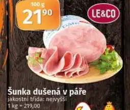 COOP TIP Šunka dušená v páře nabídka