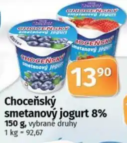 COOP TIP Choceňský smetanový jogurt 8% nabídka