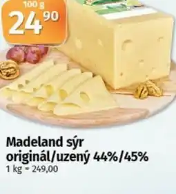 COOP TIP Madeland sýr originál/uzený 44%/45% nabídka