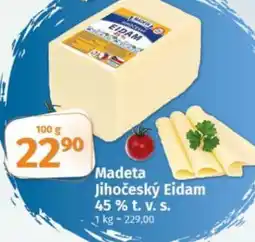COOP TIP Madeta Jihočeský Eidam 45% t. v. S. nabídka