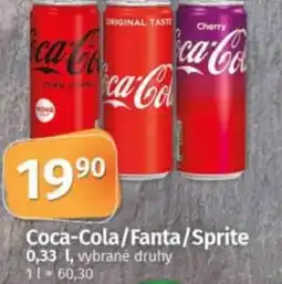 COOP TIP Coca-Cola/Fanta/Sprite nabídka
