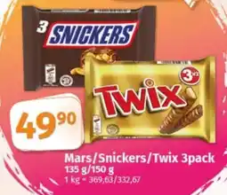 COOP TIP Mars/Snickers/Twix nabídka