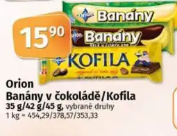 COOP TIP Orion Banány v čokoládě/Kofila nabídka
