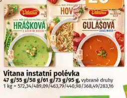 COOP TIP Vitana instatní polévka nabídka