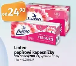 COOP TIP Linteo papírové kapesníčky nabídka