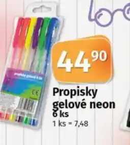 COOP TIP Propisky gelové neon nabídka