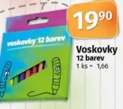 COOP TIP Voskovky 12 barev nabídka