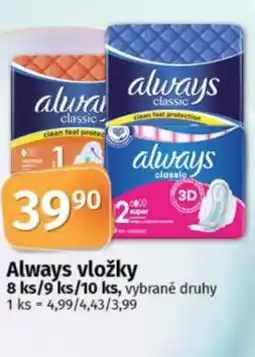 COOP TIP Always vložky nabídka