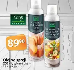 COOP TIP Olej ve spreji nabídka