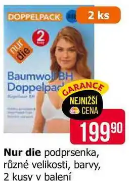 Teta Nur die podprsenka, různé velikosti, barvy, 2 kusy v balení nabídka