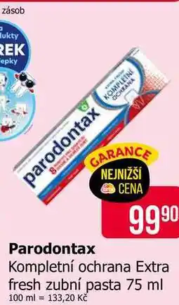 Teta Parodontax Kompletní ochrana Extra fresh zubní pasta 75 ml nabídka