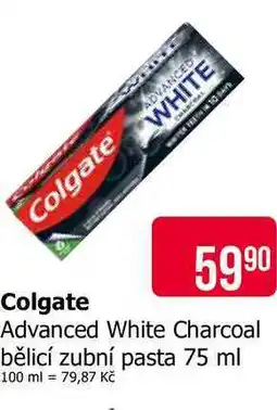 Teta Colgate Advanced White Charcoal bělicí zubní pasta 75 ml nabídka