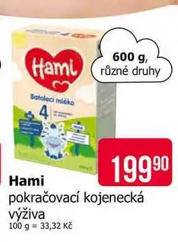 Teta Hami Batoleci mléko 4 600 g, různé druhy nabídka