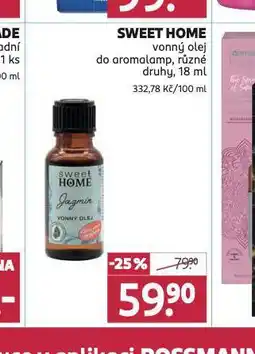 Rossmann Sweet home vonný olej nabídka