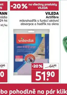 Rossmann Vileda actifibre mikrohadřík nabídka