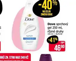 Teta Dove sprchový gel nabídka