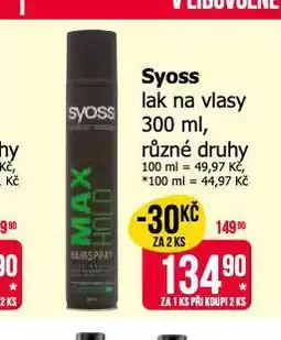 Teta Syoss lak na vlasy nabídka