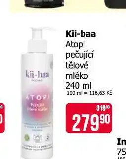 Teta Kii-baa atopi pešující tělové mléko nabídka