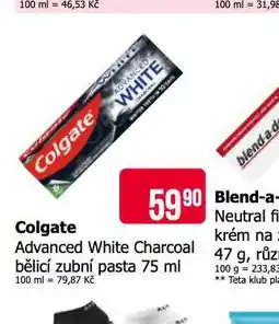 Teta Colgate advanced white zubní pasta nabídka