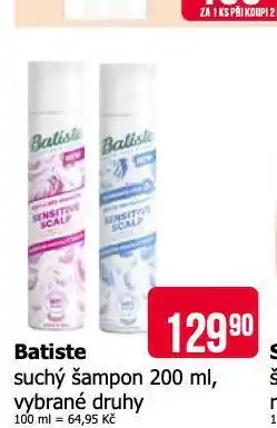Teta Batiste suchý šampon nabídka