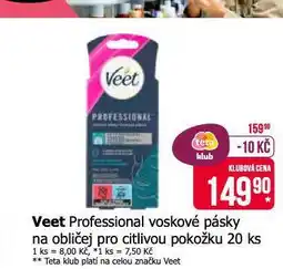 Teta Veet voskové pásky nabídka
