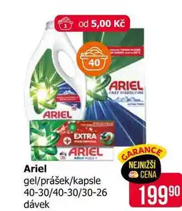 Teta Ariel gel na praní 40 dávek, vybrané druhy nabídka