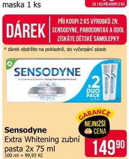 Teta Sensodyne Extra Whitening zubní pasta 2x 75 ml nabídka
