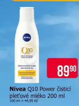 Teta Nivea Q10 Power čisticí pleťové mléko 200 ml nabídka