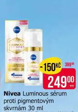 Teta Nivea Luminous sérum proti pigmentovým skvrnám 30 ml nabídka