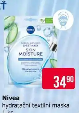 Teta Nivea hydratační textilní maska 1ks nabídka