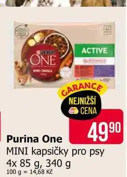 Teta Purina One kapsičky pro psy 4x 85 g nabídka
