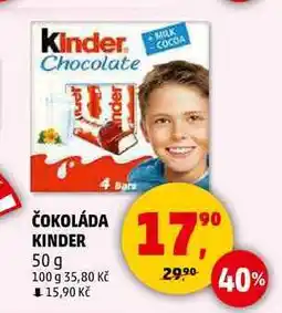 Penny Market ČOKOLÁDA KINDER, 50 g nabídka