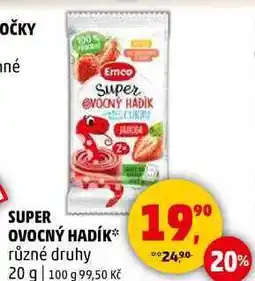 Penny Market SUPER OVOCNÝ HADÍK různé druhy, 20 g nabídka