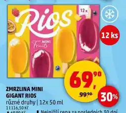 Penny Market ZMRZLINA MINI GIGANT RIOS různé druhy, 12x 50 ml nabídka